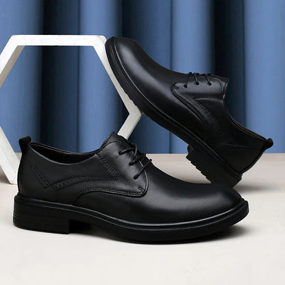 Genuine Leather Male Oxford Shoes Business Formal Wear Casual Shoes New Arrival Mens Derby Shoes Leisure Walk Gentleman Footwear