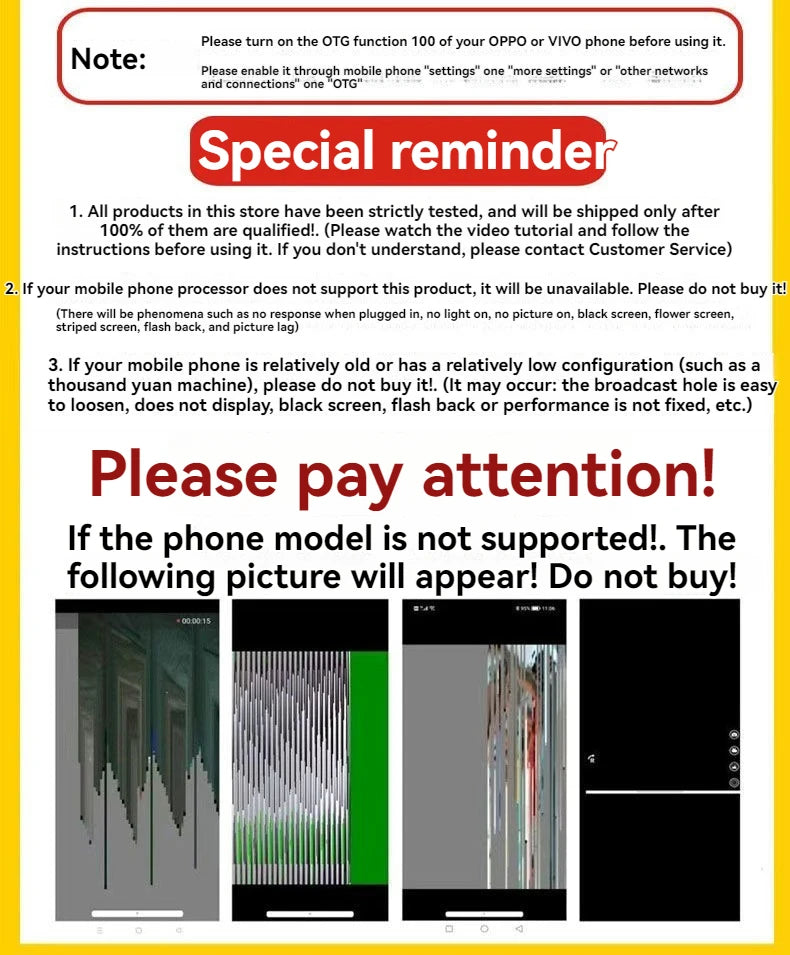 5.5/8MM TYPE-C Android Endoscope Camera IP67 Waterproof 6 LED Adjustable  Borescope Mini Camera for Pipeline Inspection