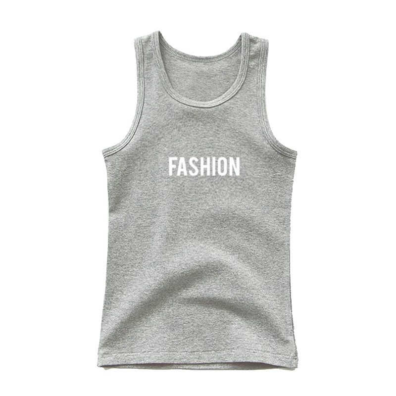 Boys Sleeveless Vest Kids Letter Print Summer 2025 Casual Tank Top Teenagers Singlet Children Camisoles Clothing