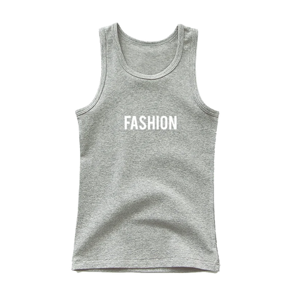 Boys Sleeveless Vest Kids Letter Print Summer 2025 Casual Tank Top Teenagers Singlet Children Camisoles Clothing