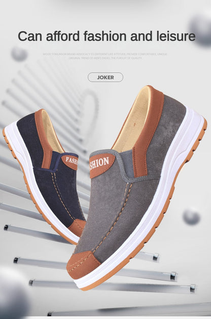 2025 Spring and Autumn Men Fashion Casual Shoes Trend Canvas Shoes Cover Feet Men Lightweight Soft free shipping shoes