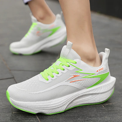 Marathon Sneakers Men Running Shoes Anti-slip Comfortable Racing Carbon Board Training Mesh Tennis Shoes Casual for Women 2026
