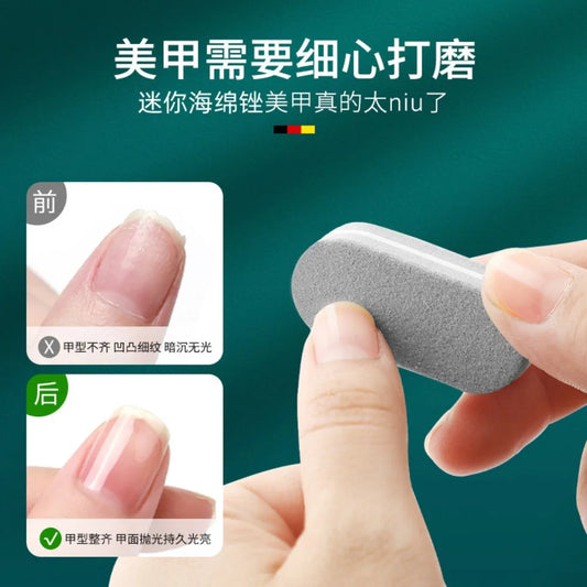 5pcs Mini Nails Sponge File Buffer Block Double Color Buffing Sanding File Pedicure Manicure Tool Gel Suplies Accessories Uñas