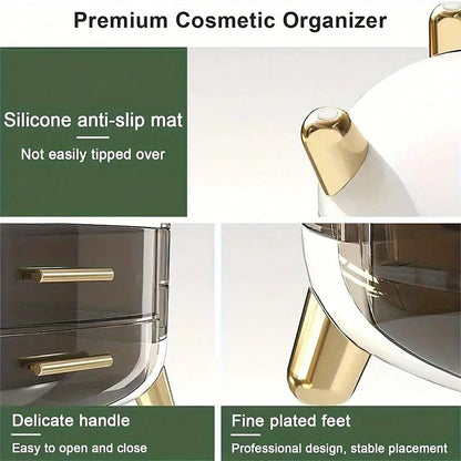 Cosmetic storage mask desktop organizer makeup box dustproof large capacity multifunctional household cosmetic storage box