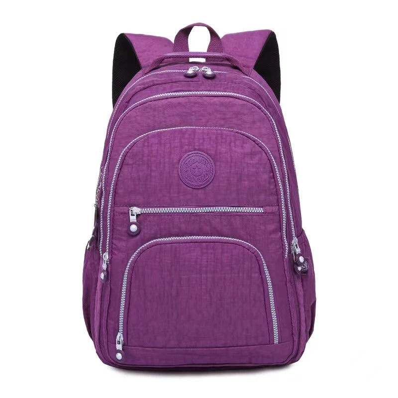 Mochila Feminina School Backpack for Teenage Girl 2025 Travel Back Packs Bag Women Nylon Waterproof Laptop Bagpack