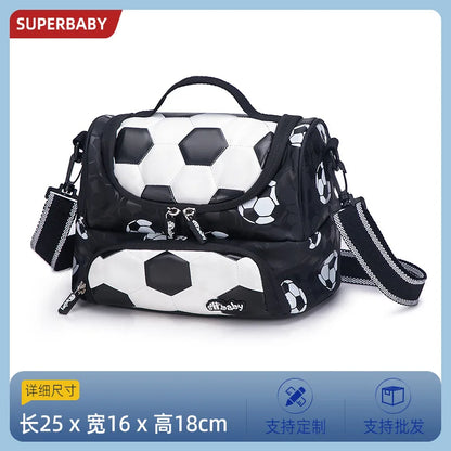 Football School Bags for Boys Shoulder Backpack Bagutte Children Spinal Protection Light Big Capacity Waterproof Backpack Kids
