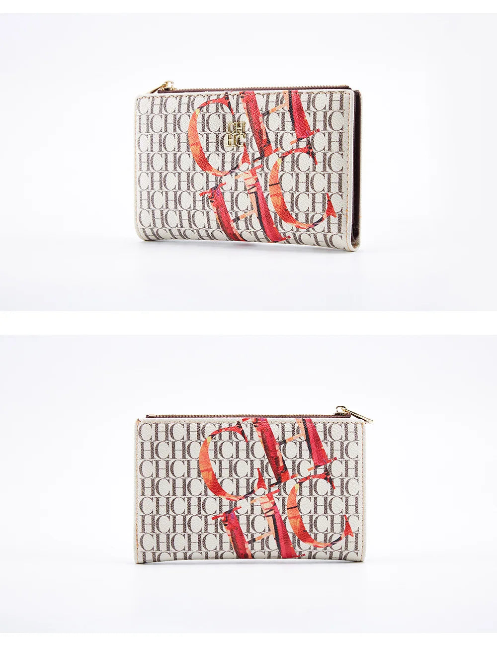 Carolina Herrera NEW Women's Cartoon Long Wallet, Classic PVC Fashion Simple Lightweight All-Match Purse