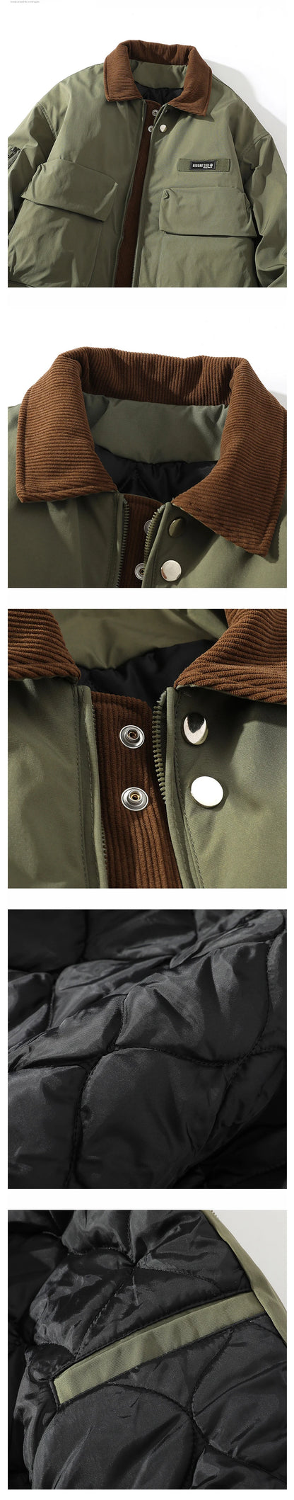 New Men Winter Jackets Thick Warm Coat 2026 Mens Streetwear Hip Hop Short Parkas Korean Black Clothes Puffer Windbreaker