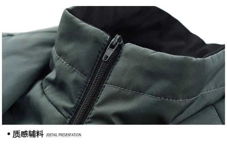 2025 High quality down jacket men winter business casual fashion handsome duck down medium long down jacket