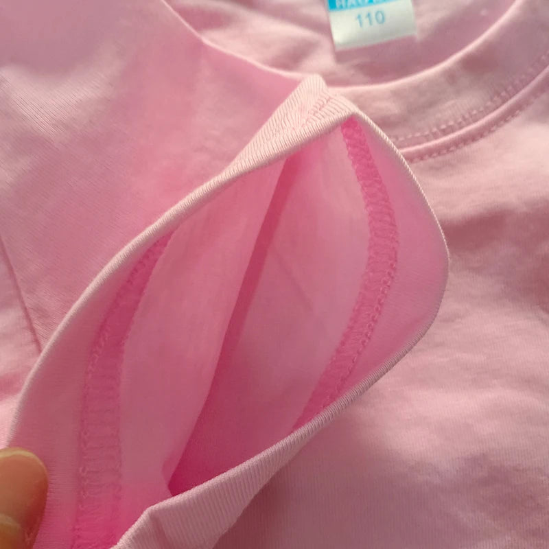 TESM Men Yellow Cotton T-Shirt Men Women Summer Streetwear Fashion Short Sleeve Couple Parent-Child Casual  Cotton Tee