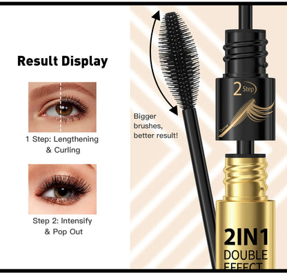 4D Silk Fiber Lash Mascara Waterproof Rimel 3d Mascara For Eyelash Extension Black Thick Lengthening Eye Lashes Korean Cosmetics