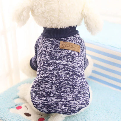 Dog Clothes For Small Dogs Soft Pet Dog Sweater Clothing For Dog Winter Chihuahua Clothes Classic Pet Outfit Ropa Perro 20-22S1