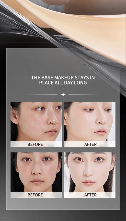 Clear and Moisturizing Foundation with a Natural Glow, Hydrating, Bling, Radiance, Thin and Lightweight Double-Ended Makeup Foundation That Can Be Rotated for Easier Application, with Its Own Brush for Waterproofing, Making I