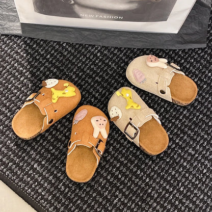 Kid's House Slippers 2025 New Cute Animal  Boy Child Slipper Non-slip Versatile Toddlers Girls Causal Flat Shoes Fashion Cartoon