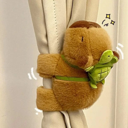 Capybara Fox Plush Wristband, Soft Animal Doll Toy, Cute Christmas Gift for Kids