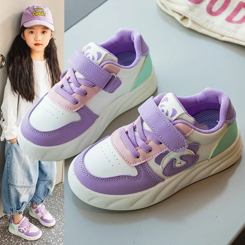 Kids' Sports Shoes Non-Slip Boys Girls Casual Shoes Sneakers Soft Sole 2025 New Children  Running Shoes Cute  Panda Comfortable