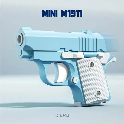 New Arrival Stress Relief ABS Plastic Mini 1911 3D Printed Gravity Fidget Gun Pistol Toy Gift Promotion Toy For Boys