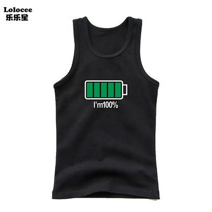 Boys Sleeveless Vest Kids Letter Print Summer 2025 Casual Tank Top Teenagers Singlet Children Camisoles Clothing