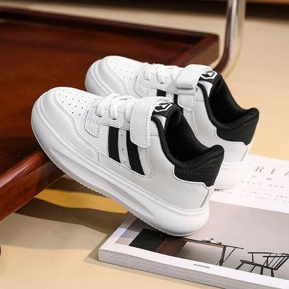 Children's Sneakers Kids Fashion Design Black White Non-slip Casual Shoes for Boys Girls Breathable Sneakers Toddler Outdoor
