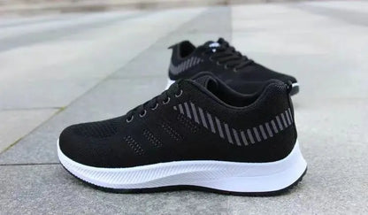 2025 Summer Unisex Mesh Casual Sneakers Outdoor Breathable Light Lace Up Casual Shoes for Men Flat Walking Training Sports Shoes