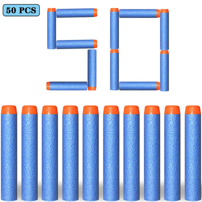 7.2cm 100pcs for Nerf Soft Bullets Darts Round Head Refill Sponge Darts Kids Children Toy Gun Bullets for NERF N-Strike Blasters
