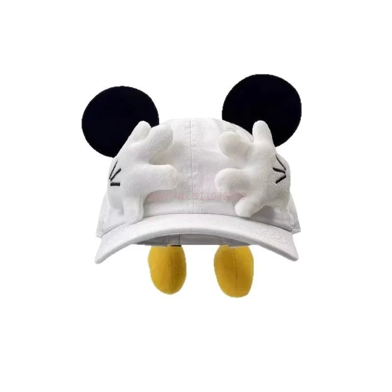 Mickey Baseball Cap Cartoon Design Parody Mickey Cute Creative Big Ear Design Duck Tongue Hat Fashionable And Versatile Cap Toys