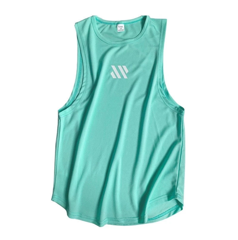 2024 newest Summer Gym Vest High Quality mesh Shirt Sleeveless T-shirts Men Tank Tops basketball running Fitness Sports Vest men