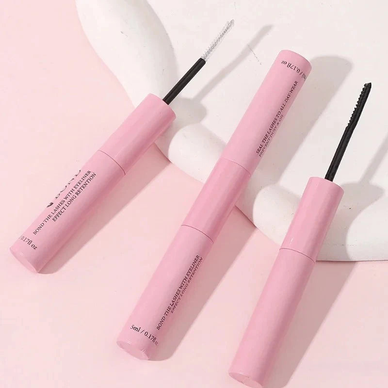 2-in-1 Adhesive and Sealing Eyelash Glue Suitable for DIY Group Eyelashes Eyelash Glue Remover Eyelash Curler Brush Kit Makeup