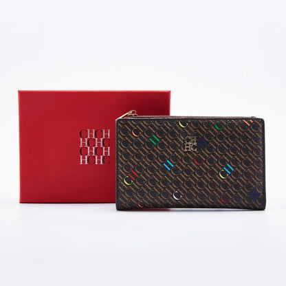 Carolina Herrera NEW Women's Cartoon Long Wallet, Classic PVC Fashion Simple Lightweight All-Match Purse