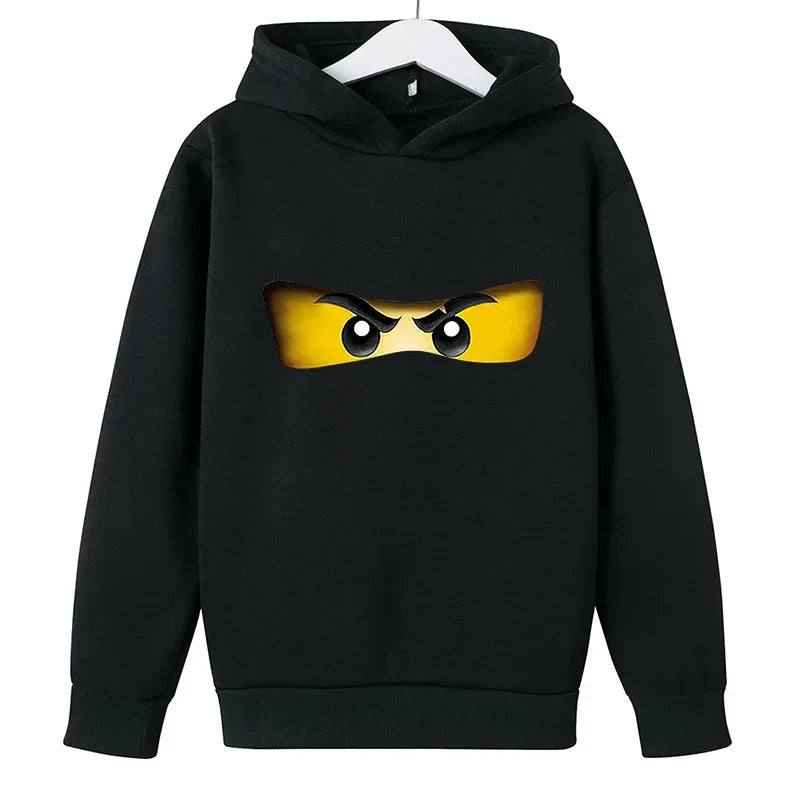 Fashionable Children's Hoodies Cartoon Ninja Hoodies for Boys and Girls Warm and Casual Children's Clothing for Autumn AndWinter