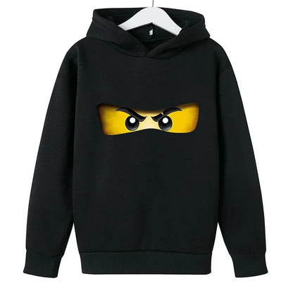 Fashionable Children's Hoodies Cartoon Ninja Hoodies for Boys and Girls Warm and Casual Children's Clothing for Autumn AndWinter