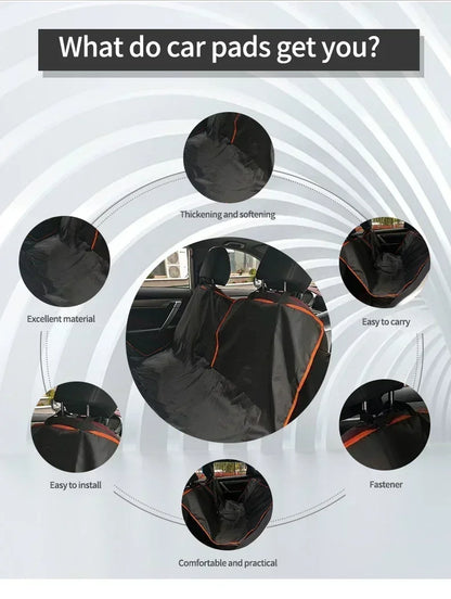 Premium Oxford Cloth Dog Car Seat Cover Durable Waterproof Scratchproof Pet Hammock Cushion Protector for Cars Trucks SUVs