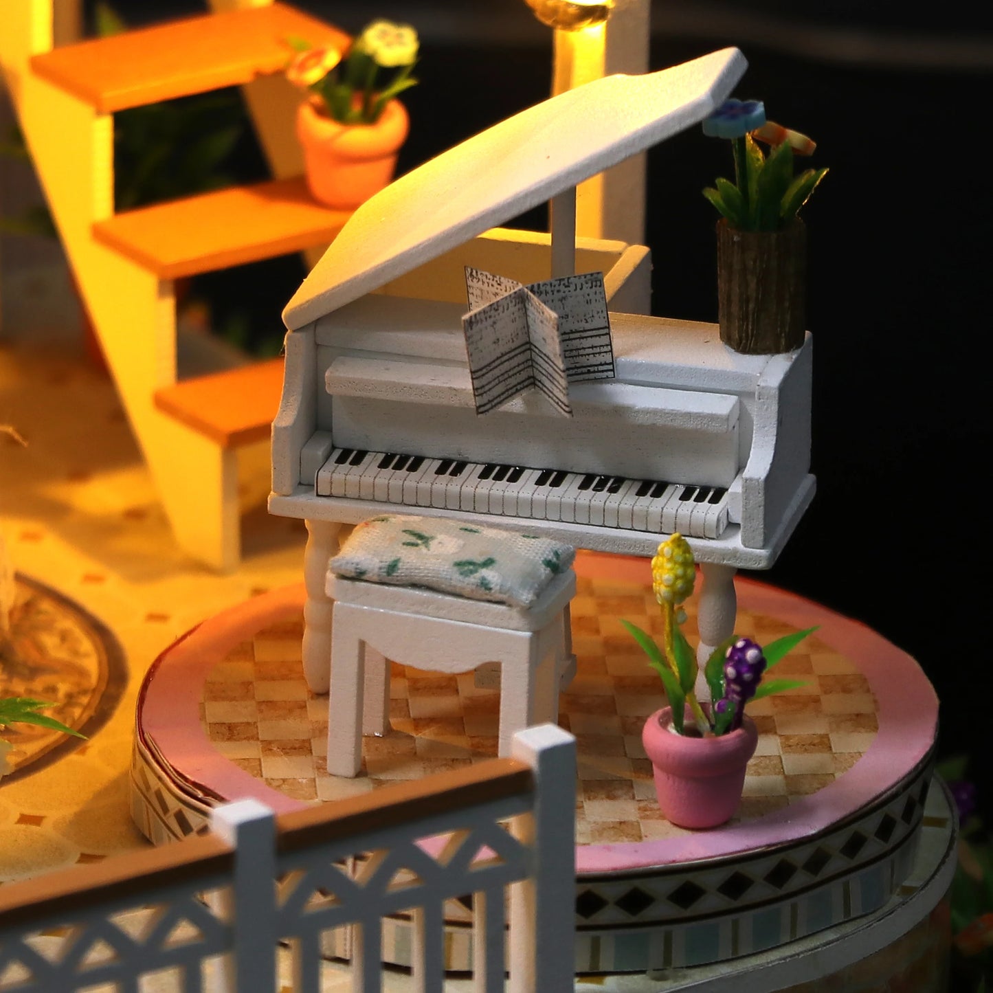 Wooden Miniature Doll House Kit 3D Puzzle Assembly Building Model Toy Home Bedroom Decoration With Furniture Adult New Year Gift