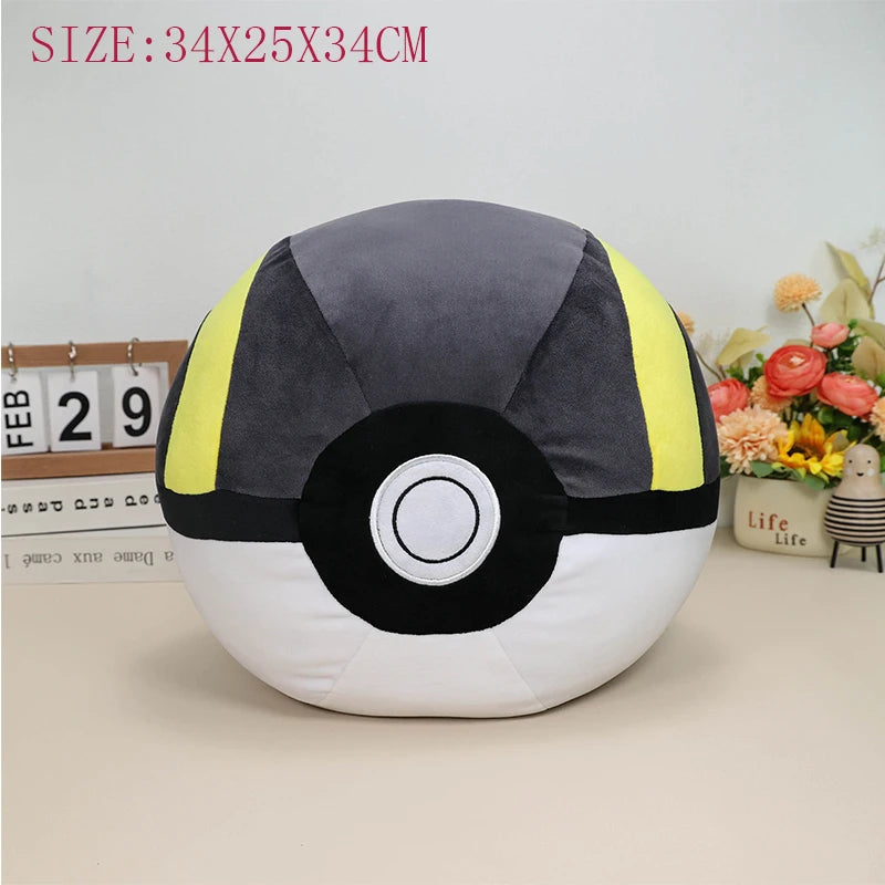 Big Size Pokemon Plush Cushion Ultra Ball Master Ball Poke Ball Pillow Pokeball Cushion Pocket Monster Doll Bedroom