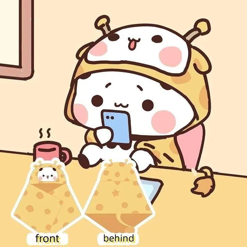 Official Original Bubu And Dudu Blanket Shawl Blanket - Panda Bubu And Yier Blanket Office, And Travel, Perfect Gift For Fans