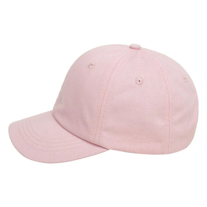 Kids Baseball Cap Low Profile Sun Hat for Boys and Girls Soft Cotton Pink Black White Gray for Baby Children