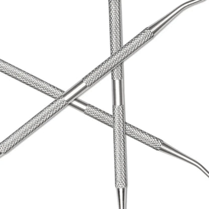 Stainless Steel Double-Headed Nail Picker Ingrown Nail Manicure Picking The Nail Groove Cleaning The Toenail Gap Dirt Tool Uñas