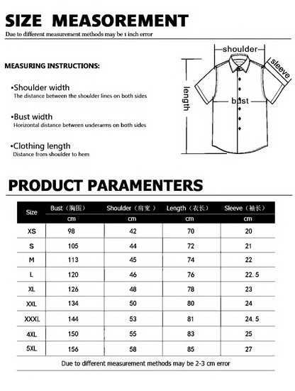 New cartoon cat-themed short-sleeved shirt, summer retro men's art print shirt, casual vacation streetwear