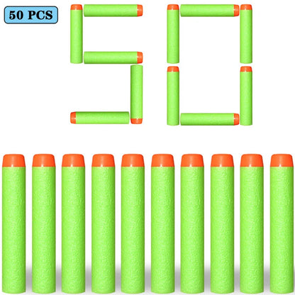 7.2cm 100pcs for Nerf Soft Bullets Darts Round Head Refill Sponge Darts Kids Children Toy Gun Bullets for NERF N-Strike Blasters