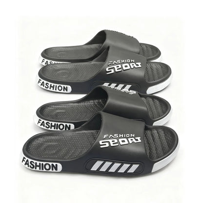 Big Size 48-49 Men Slippers Summer Flat Sole Home Slippers For Women Man Open Toe Trend Slides Couple Light Beach Shoes Sandals