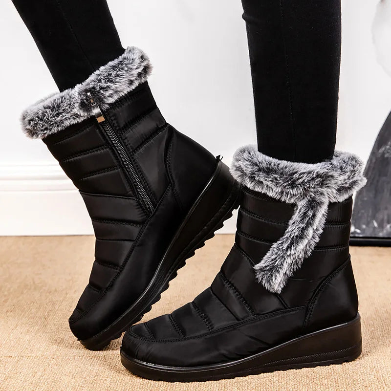 Women's Boots Snow Fashion Shoes Woman Waterproof Shoes Women 2025 Trend Ankle Boots Platform Botas Mujer Boots For Women