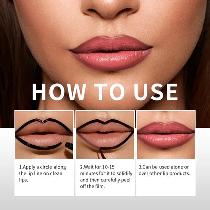 Lipliner Peel Off Lip Liner Stain Peel Off Lip Liner Tattoo Waterproof Matte Long-Lasting Brown Nude Lip Color Cosmetics Makeup