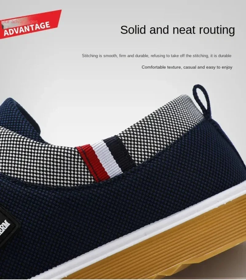 Men's Canvas Shoes, Soft Soled Driving Shoes, Men's Sports Shoes, Lightweight and Casual Men's Vulcanized Shoes, Large Size 47