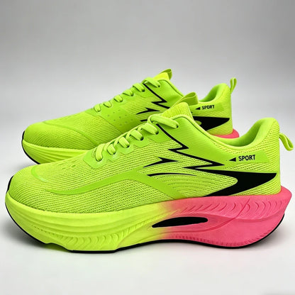 Marathon Sneakers Men Running Shoes Anti-slip Comfortable Racing Carbon Board Training Mesh Tennis Shoes Casual for Women 2026
