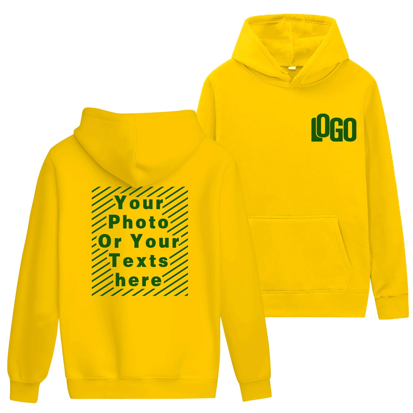 Customized printed hoodies for men and women, loose casual wear, long sleeved hooded sweaters, personalized streetwear