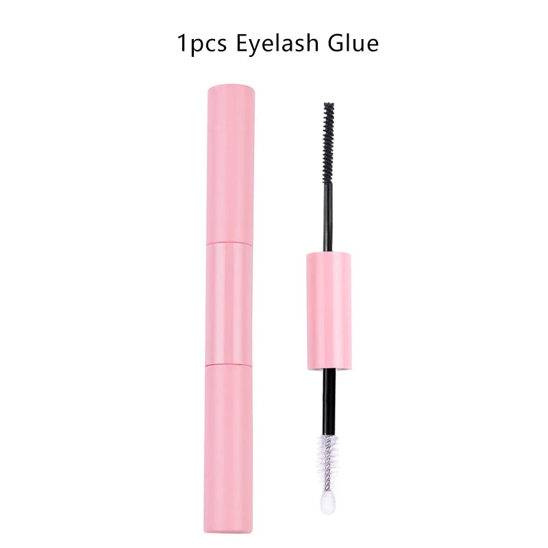 2-in-1 Adhesive and Sealing Eyelash Glue Suitable for DIY Group Eyelashes Eyelash Glue Remover Eyelash Curler Brush Kit Makeup