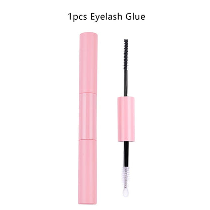 2-in-1 Adhesive and Sealing Eyelash Glue Suitable for DIY Group Eyelashes Eyelash Glue Remover Eyelash Curler Brush Kit Makeup