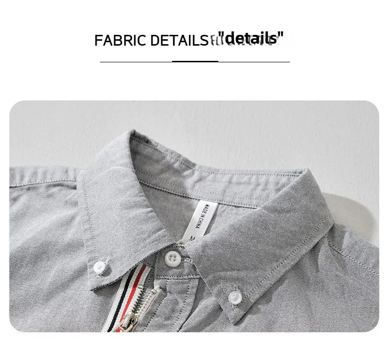 Fashionable Retro Striped Men's Long Sleeve Shirt Casual Handsome Outerwear Korean Style Spring Autumn Wear from Mainland China