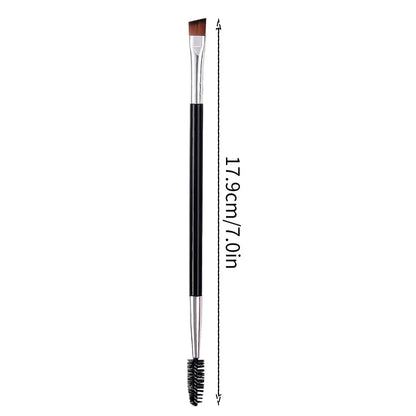 Multi-functional dual-head makeup brush, ultra-fine eyeliner brush, angled eyebrow brush,eyelash brush,professional makeup tools