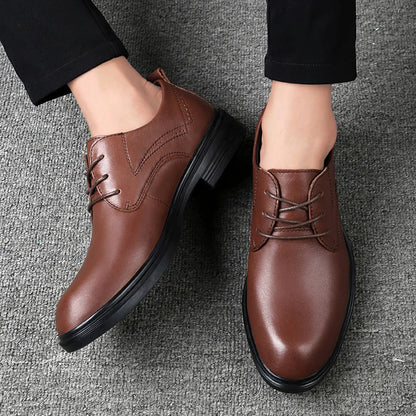 Genuine Leather Male Oxford Shoes Business Formal Wear Casual Shoes New Arrival Mens Derby Shoes Leisure Walk Gentleman Footwear